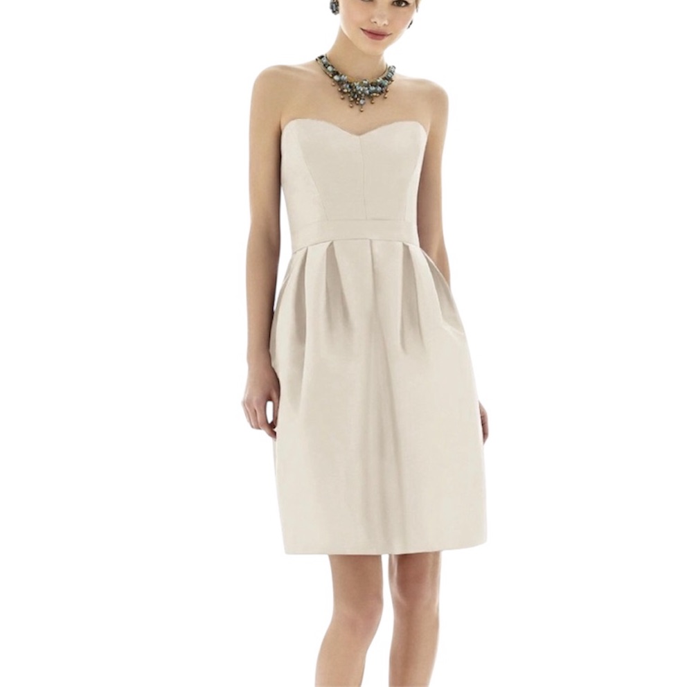 Alfred Sung Strapless Cocktail Dress Size 14